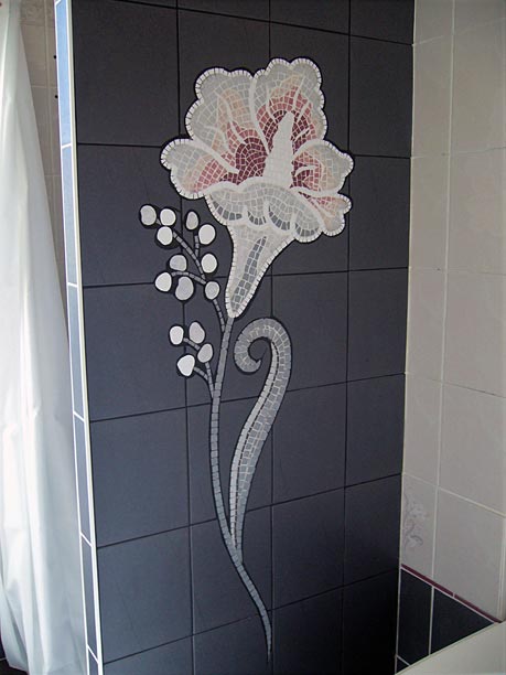 Fresque murale Décoration d'un mur de douche